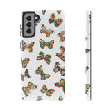 Butterflies Tough Cases, Phone Case, Protective Cover, Butterfly Pattern, Gift for Her, Unique Phone Accessory