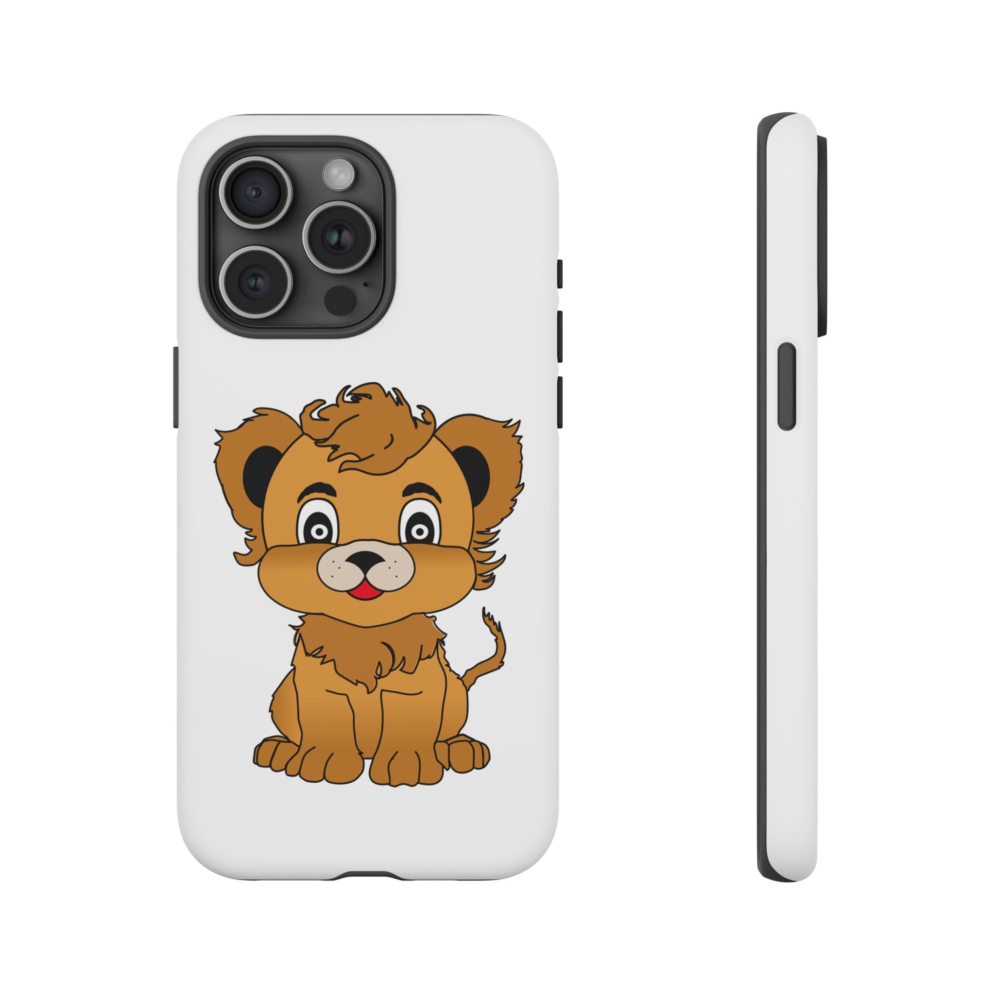 Cute Lion Tough Cases, Lion Phone Cases, Animal Print Phone Cover, Protective Case, Safari Theme Accessories