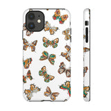 Butterflies Tough Cases, Phone Case, Protective Cover, Butterfly Pattern, Gift for Her, Unique Phone Accessory