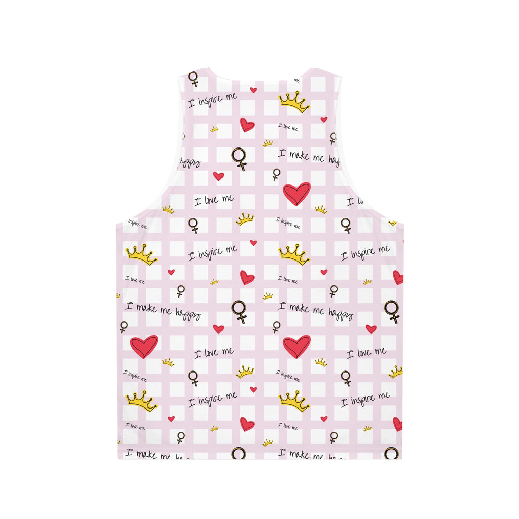 Inspirational Unicorn Tank Top – 'I Make Me Happy' Design