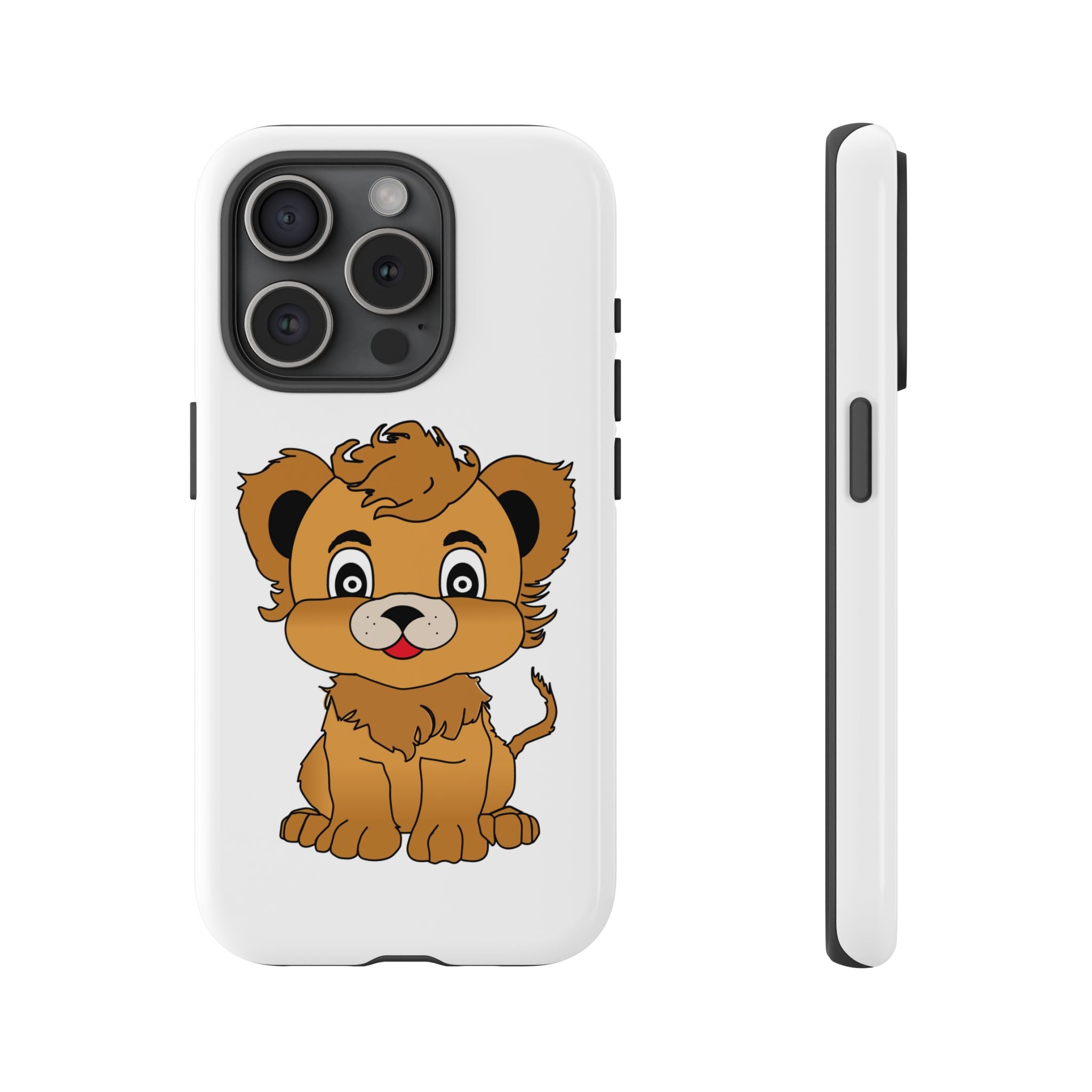 Cute Lion Tough Cases, Lion Phone Cases, Animal Print Phone Cover, Protective Case, Safari Theme Accessories
