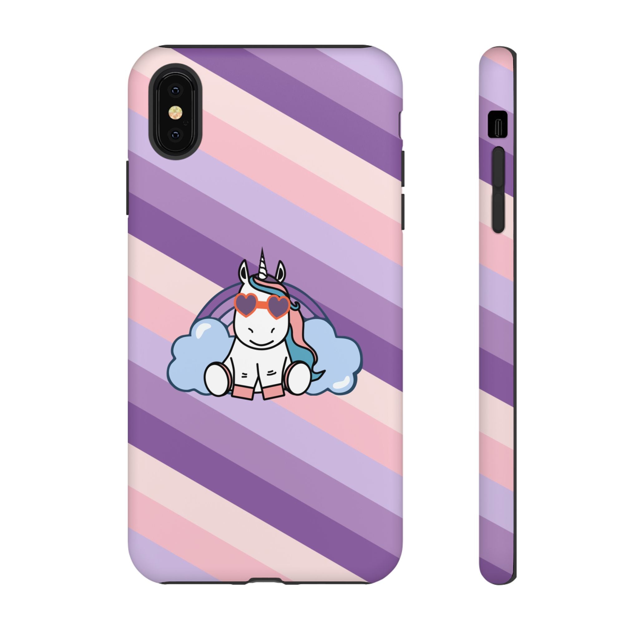 iPhone Unicorn Rainbow Tough Cases, Rainbow Unicorn Phone Covers, Unicorn Lover Gifts, iPhone Accessories, Protective Phone Cases