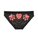 Sexy GRRR Me Panties – Cute Novelty Lingerie with Paw Print Design, Funny Kawaii Underwear Gift for Her