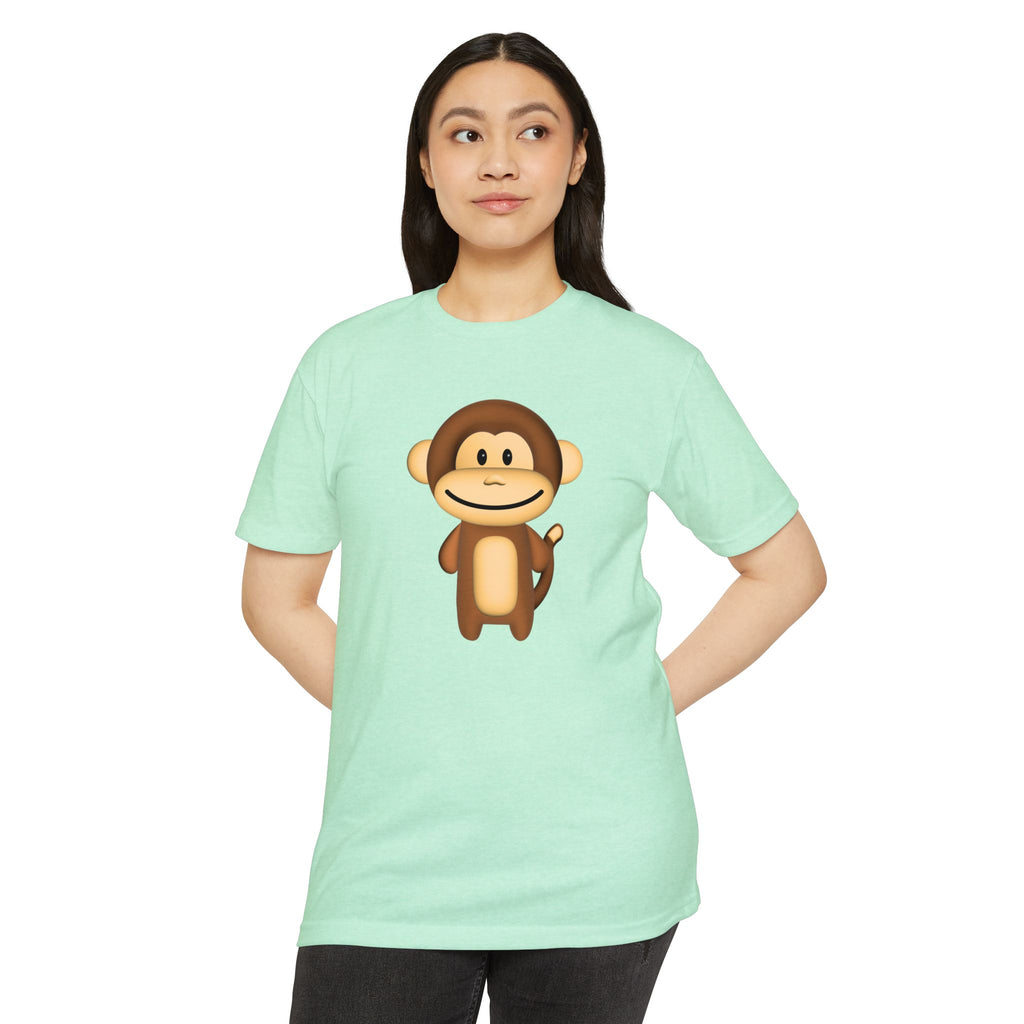 Kawaii Monkey T-shirt - Unisex CVC Jersey