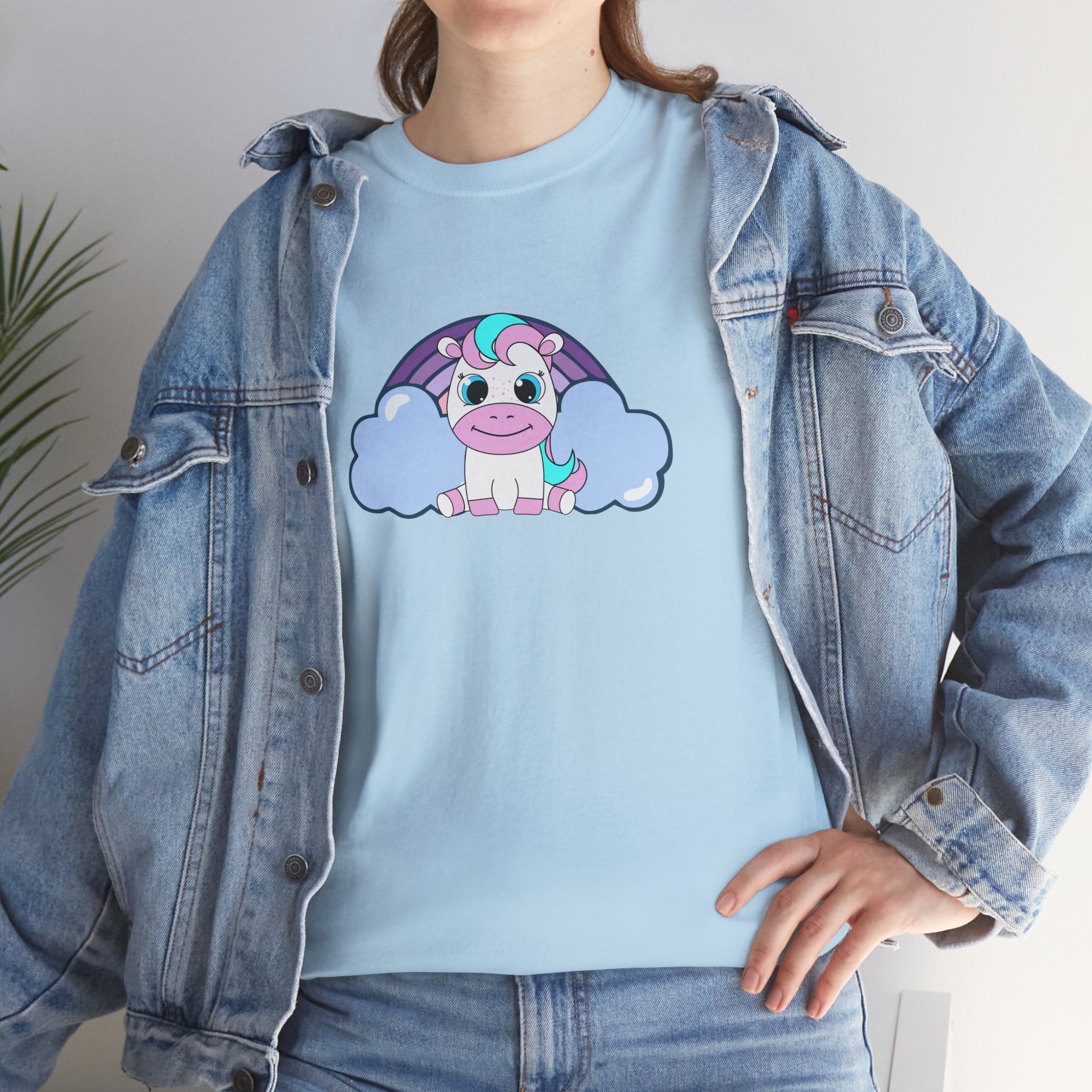 Kawaii Pony T-Shirt - Cute Horse Graphic Tee, Animal Lover Gift - Pastel Colors Shirt
