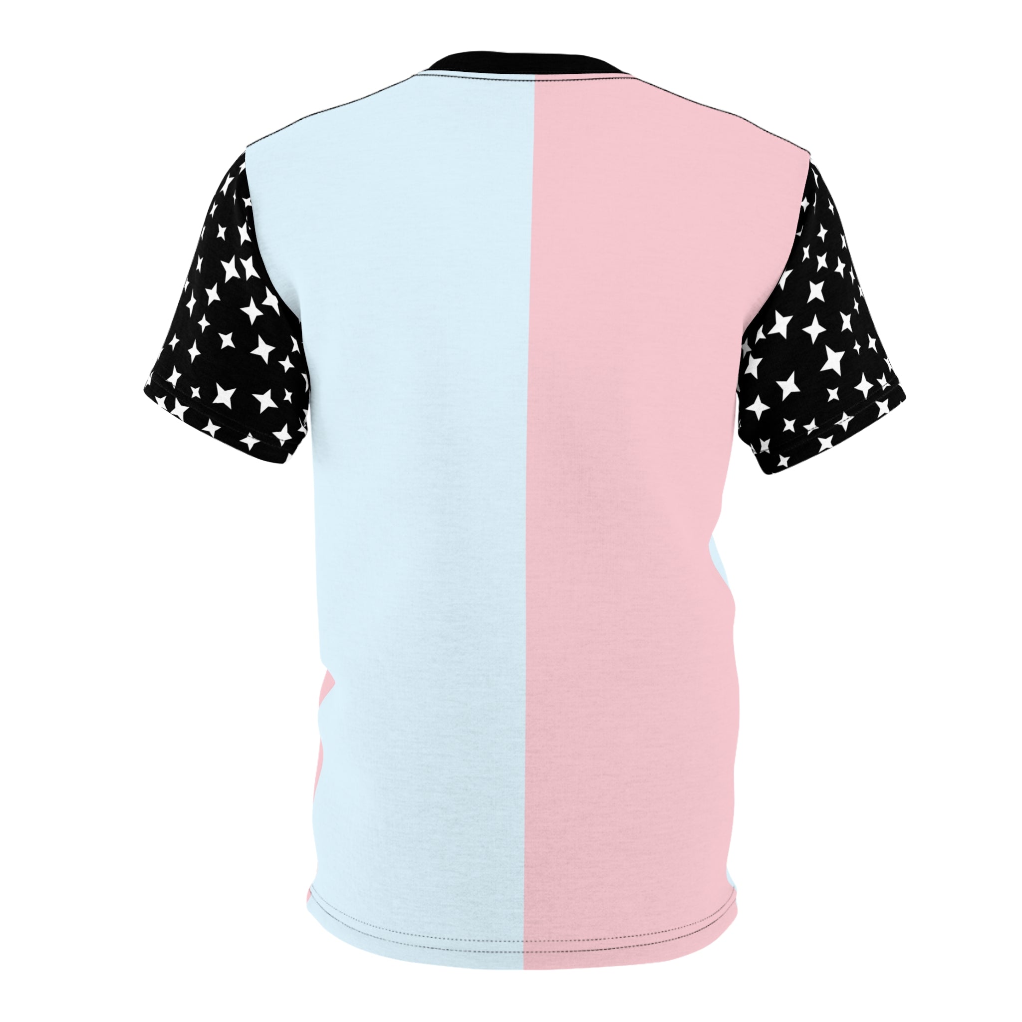 Pastel Skeleton Unisex Tee - Star Sleeves Halloween Costume Shirt