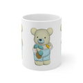 Garden Bear Mug, Nature Coffee Cup, Forest Animal Tea Mug, Cute Wildlife Drinkware, Outdoor Lover Gift