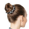 Pandas Chessboard Scrunchie, Cute Panda Hair Tie, Black and White Scrunchie, Animal Print Hair Accessory, Bamboo Bear Elastic Band