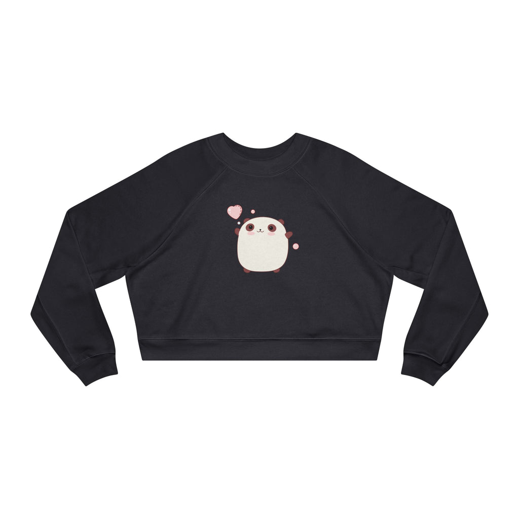 Kawaii Bear Cropped Sweatshirt, Cute Teddy Bear Fleece Pullover, Japanese Style Jumper, Harajuku Fashion, Winter Top for Women