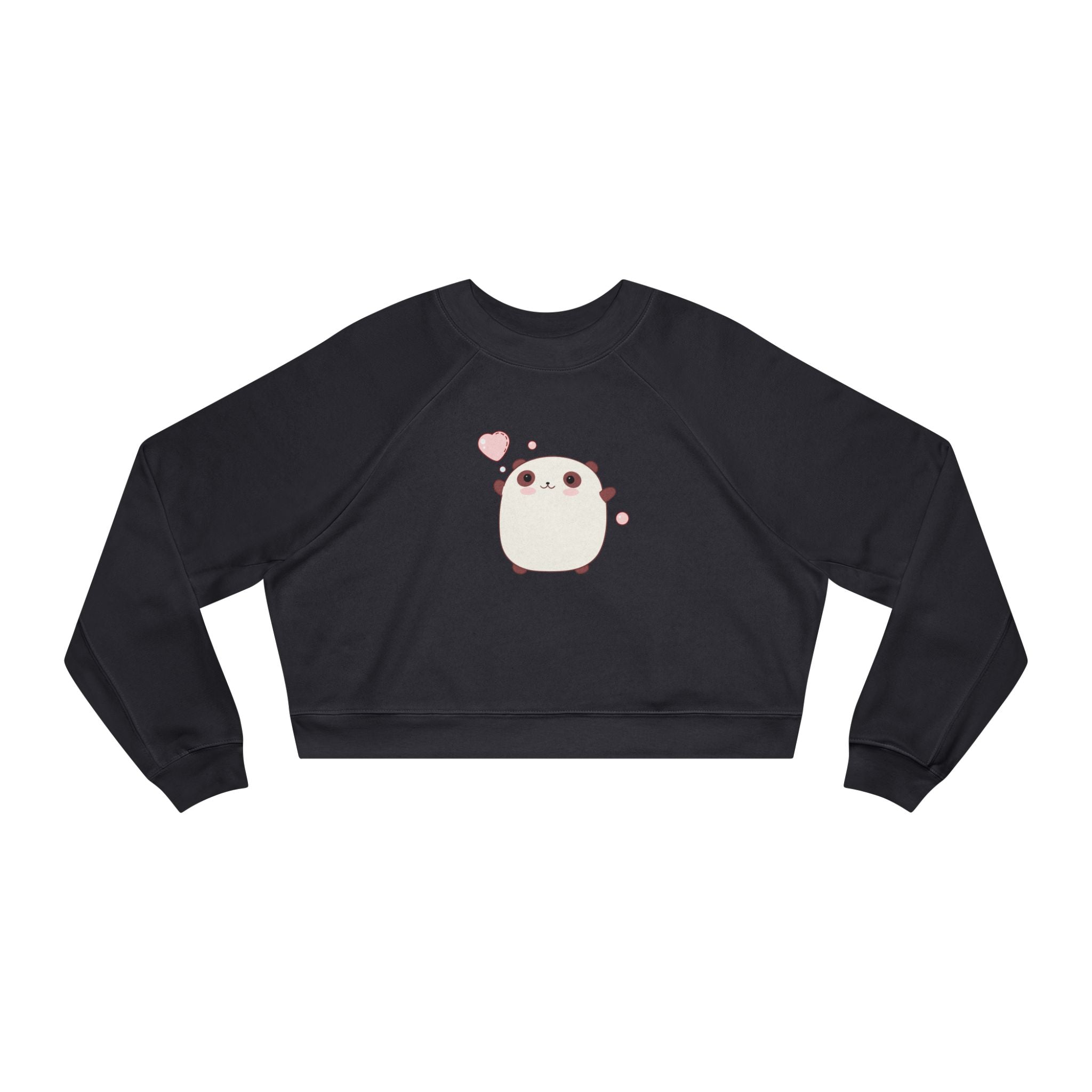 Kawaii Bear Cropped Sweatshirt, Cute Teddy Bear Fleece Pullover, Japanese Style Jumper, Harajuku Fashion, Winter Top for Women