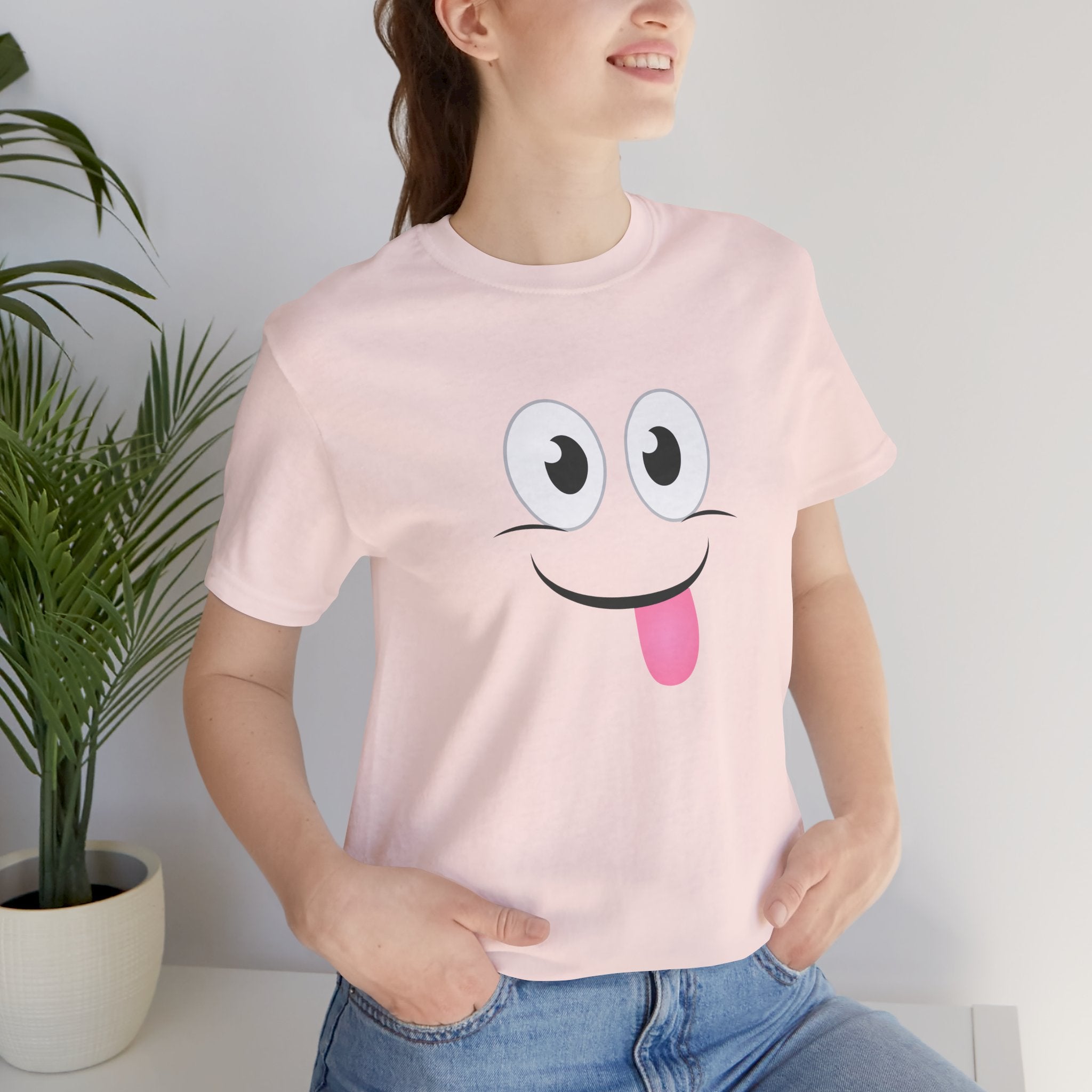 Yum Smile T-Shirt, Cute Graphic Tee, Food Lover Gift, Unisex Top, Funny Saying Shirt, Short Sleeve Tee
