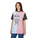 Pastel Skeleton Unisex Tee - Star Sleeves Halloween Costume Shirt