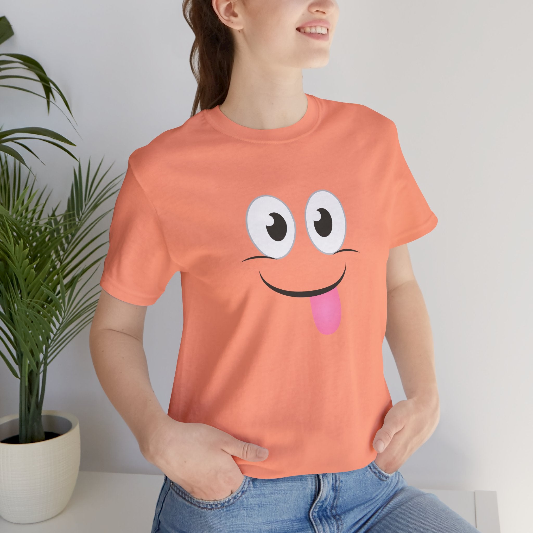 Yum Smile T-Shirt, Cute Graphic Tee, Food Lover Gift, Unisex Top, Funny Saying Shirt, Short Sleeve Tee