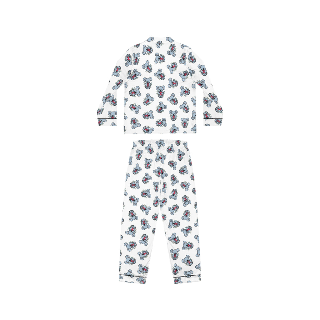 Chic Floral Satin Coala Pajamas, Soft Women's Sleepwear for Relaxation, Cozy Loungewear, Perfect for Gift Giving, Travel Essentials