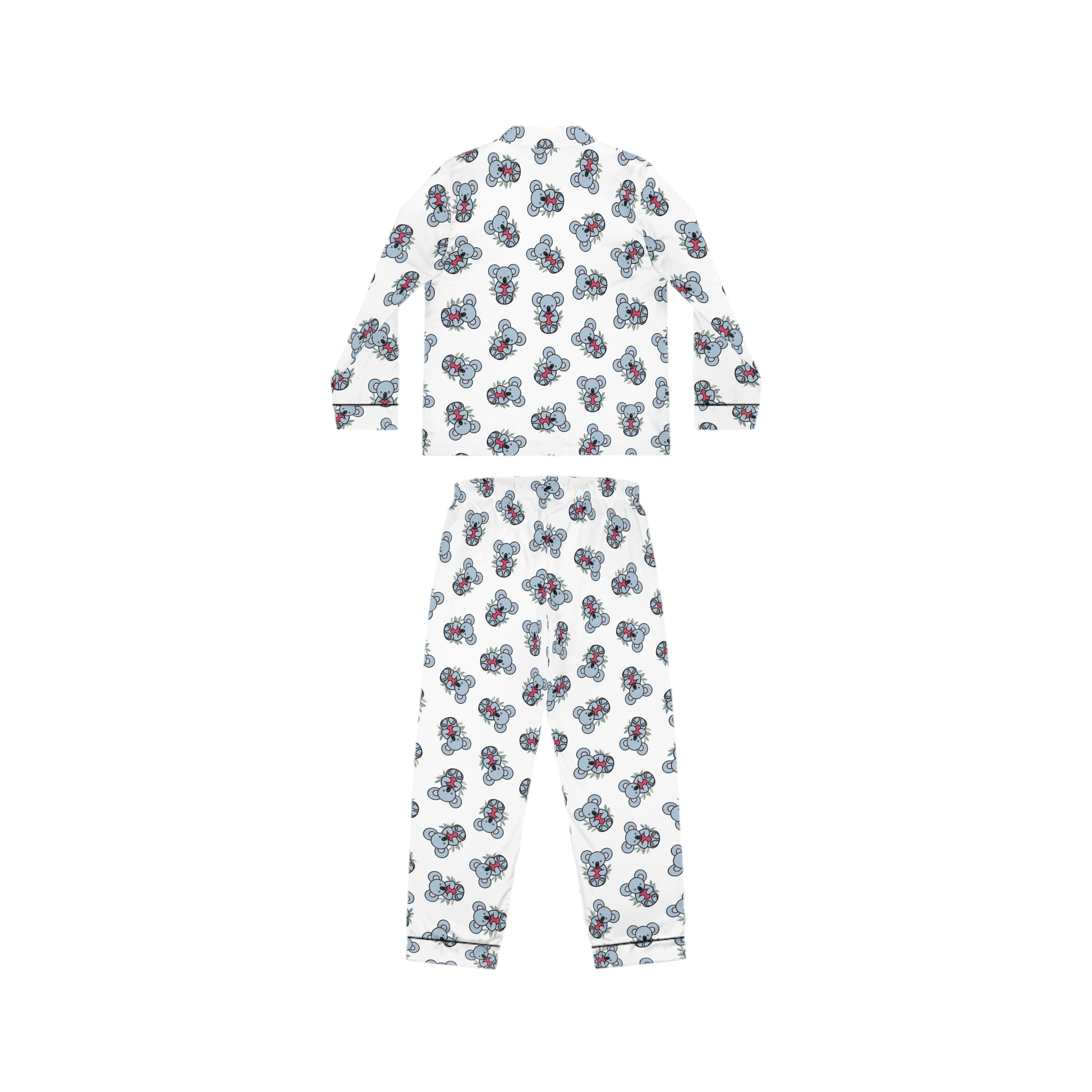 Chic Floral Satin Coala Pajamas, Soft Women's Sleepwear for Relaxation, Cozy Loungewear, Perfect for Gift Giving, Travel Essentials