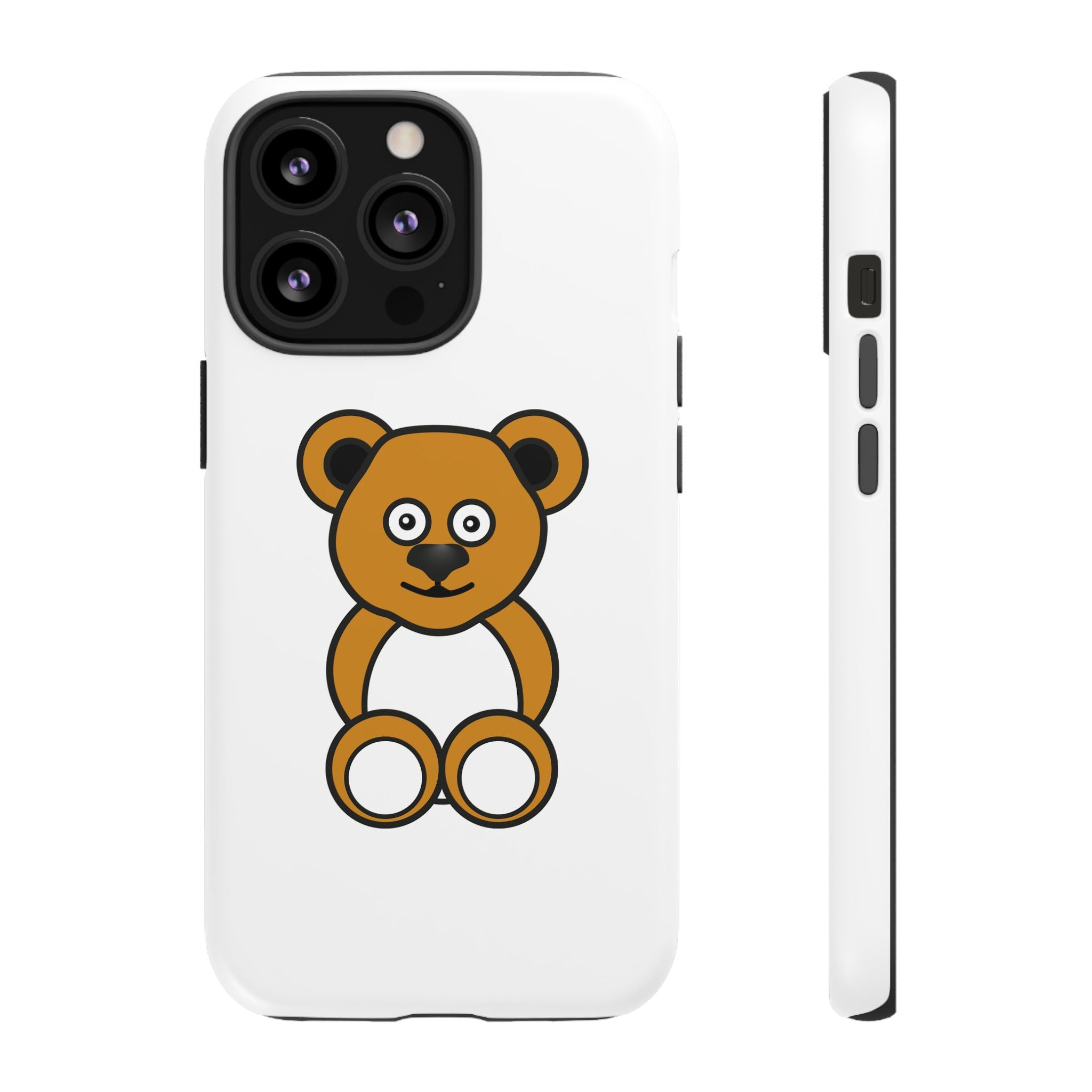 White Cute Ochre Bear Tough Cases