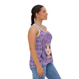 Otaku Blossom Women's Tank Top - Anime Flower Sleeveless Shirt - Japanese Cherry Blossom Tee - Kawaii Graphic Camisole