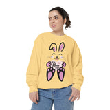 Kawaii Rabbit Face Unisex Sweatshirt, Self Love Club, Cute Jumper, Pastel Bunny Shirt, Cozy Pullover, Gift for Rabbit Lovers