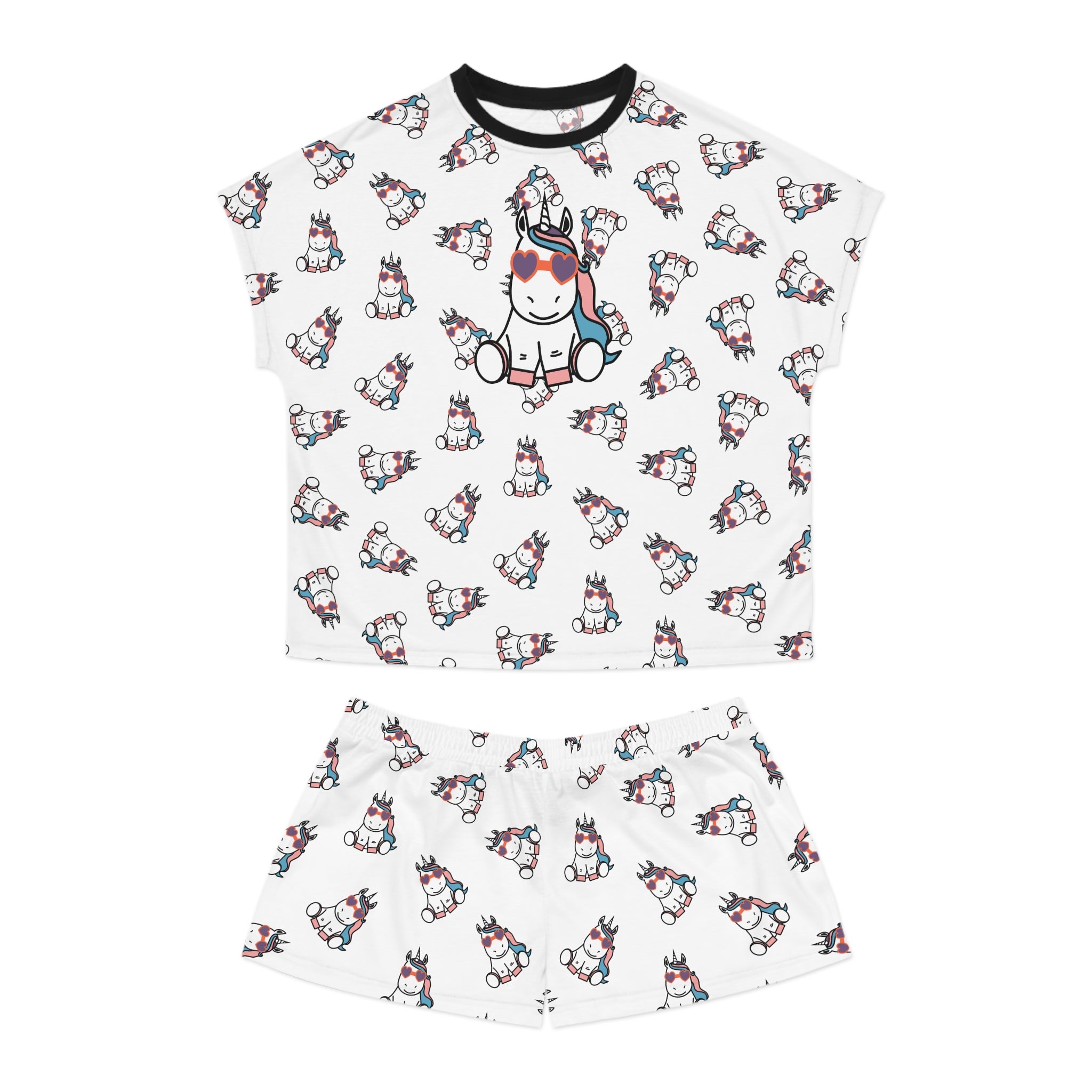 Kawaii Unicorn Pajama Set for Women - Cute Sleepwear - Lounge Wear - Unicorn Lover's Set
