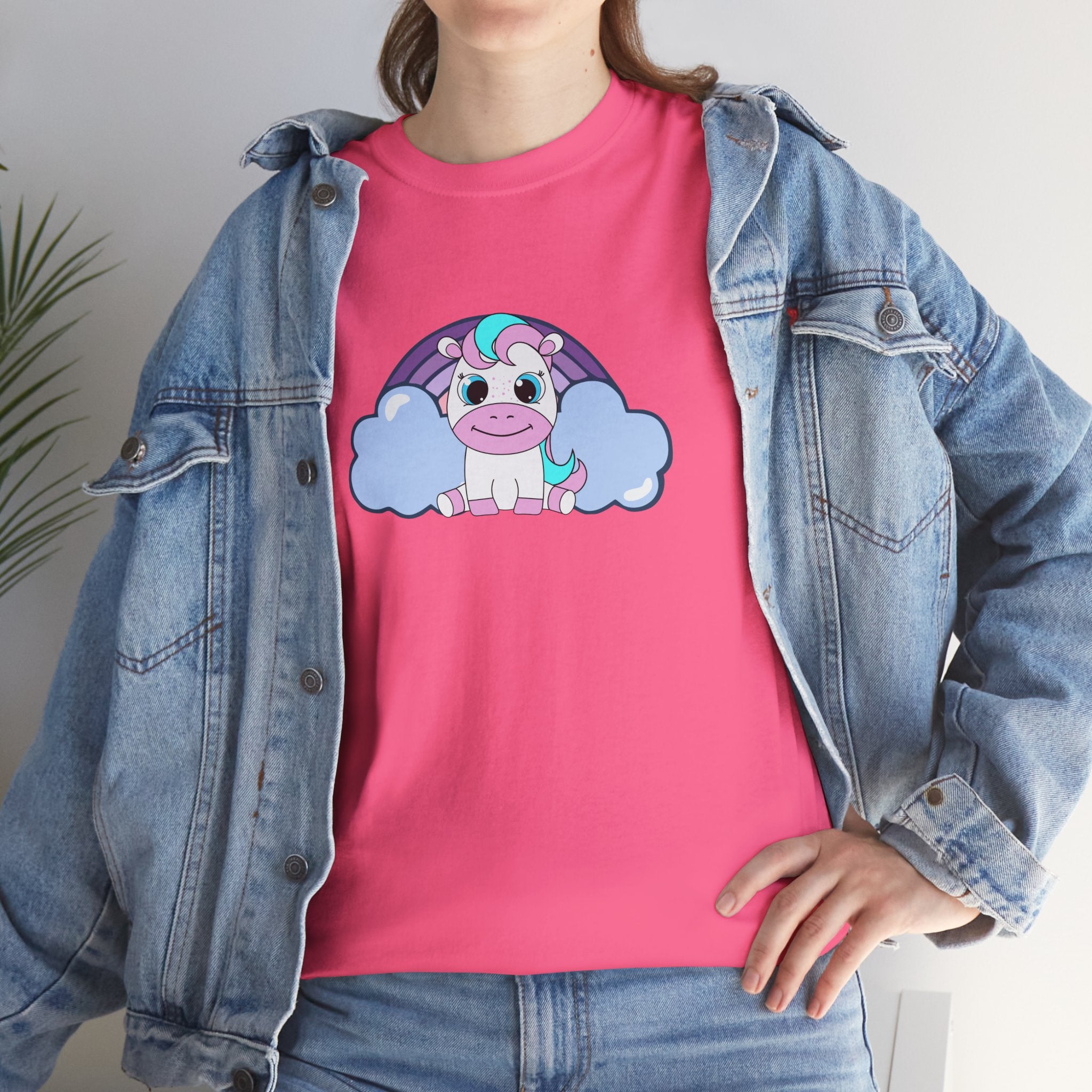 Kawaii Pony T-Shirt - Cute Horse Graphic Tee, Animal Lover Gift - Pastel Colors Shirt