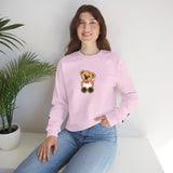 Embroidered Little Teddy Bear Crewneck Sweatshirt