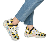 Kawaii Bee Sneakers - Cute Women's Shoes - Unique Footwear -Trendy Sneakers