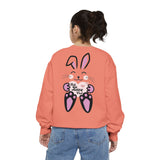 Kawaii Rabbit Face Unisex Sweatshirt, Self Love Club, Cute Jumper, Pastel Bunny Shirt, Cozy Pullover, Gift for Rabbit Lovers