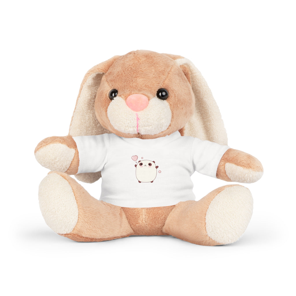 Cute Plush Toy with T-Shirt, Valentine's Day Gift - Stuffed Animal, Kid's Toy, Baby Shower, Nursery Decor, Gift for Her, Cuddly Toy
