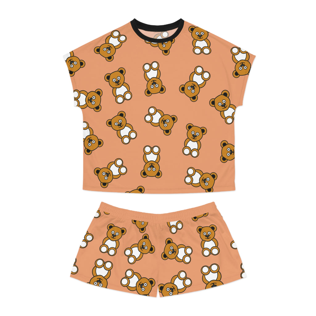 Cute Bears Pajama Set, Women's Sleepwear, Short PJs, Bear Lover Gift, Lounge Set