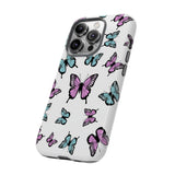 Butterfly Pattern White Background Tough Cases