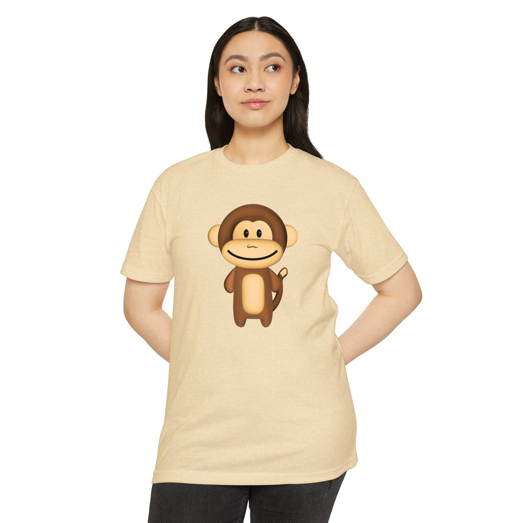 Kawaii Monkey T-shirt - Unisex CVC Jersey