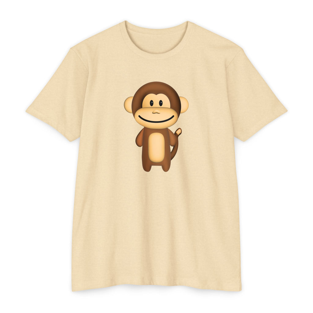 Kawaii Monkey T-shirt - Unisex CVC Jersey