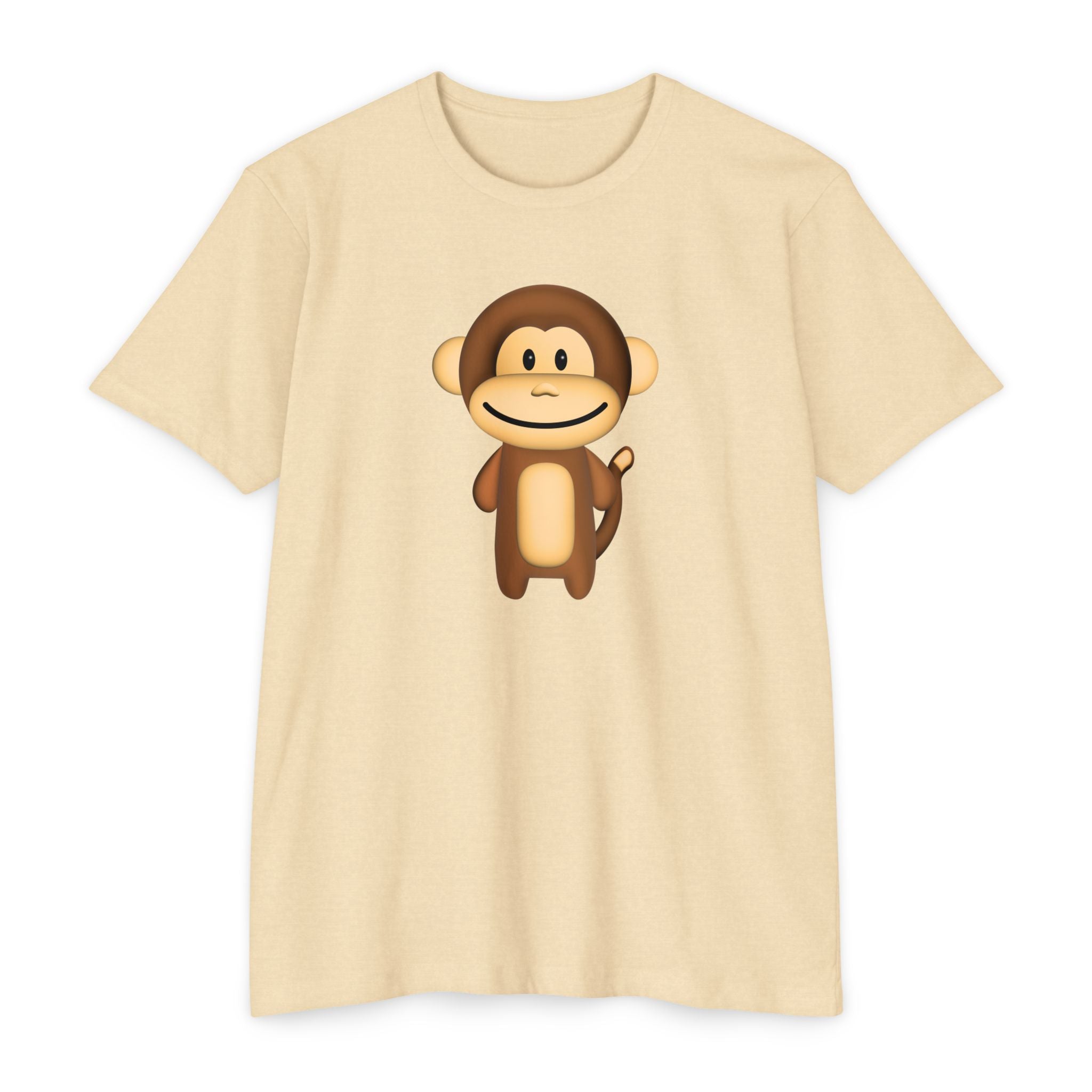 Kawaii Monkey T-shirt - Unisex CVC Jersey