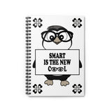 Ruled Line Notebook - Smart Is the New Cool Penguin Stationery