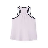 Racerback Tank Top - Kawaii Moo Graphic, Women's Summer Shirt, Funny Cow Print Tee