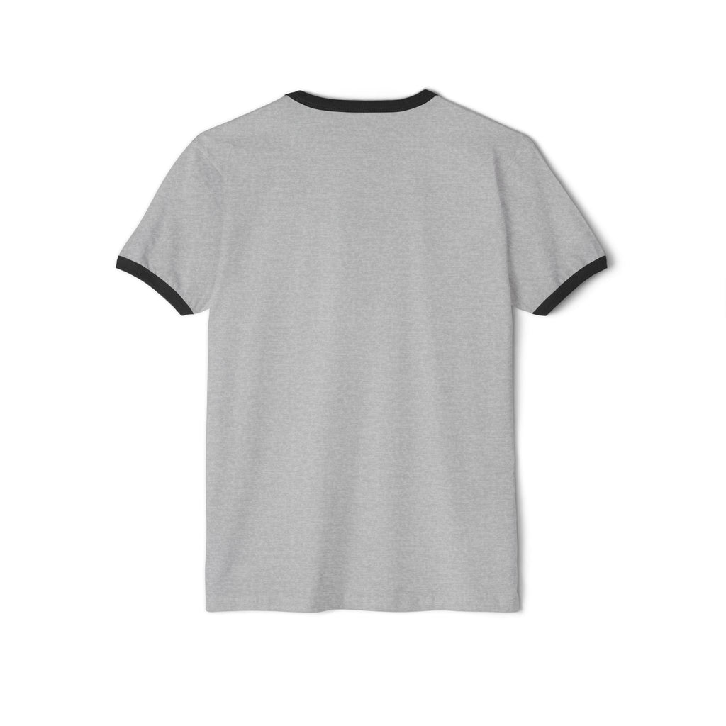 Impressed Face Ringer T-Shirt, Unisex Tee, Funny Graphic Shirt, Vintage Style Top, Cotton Tshirt