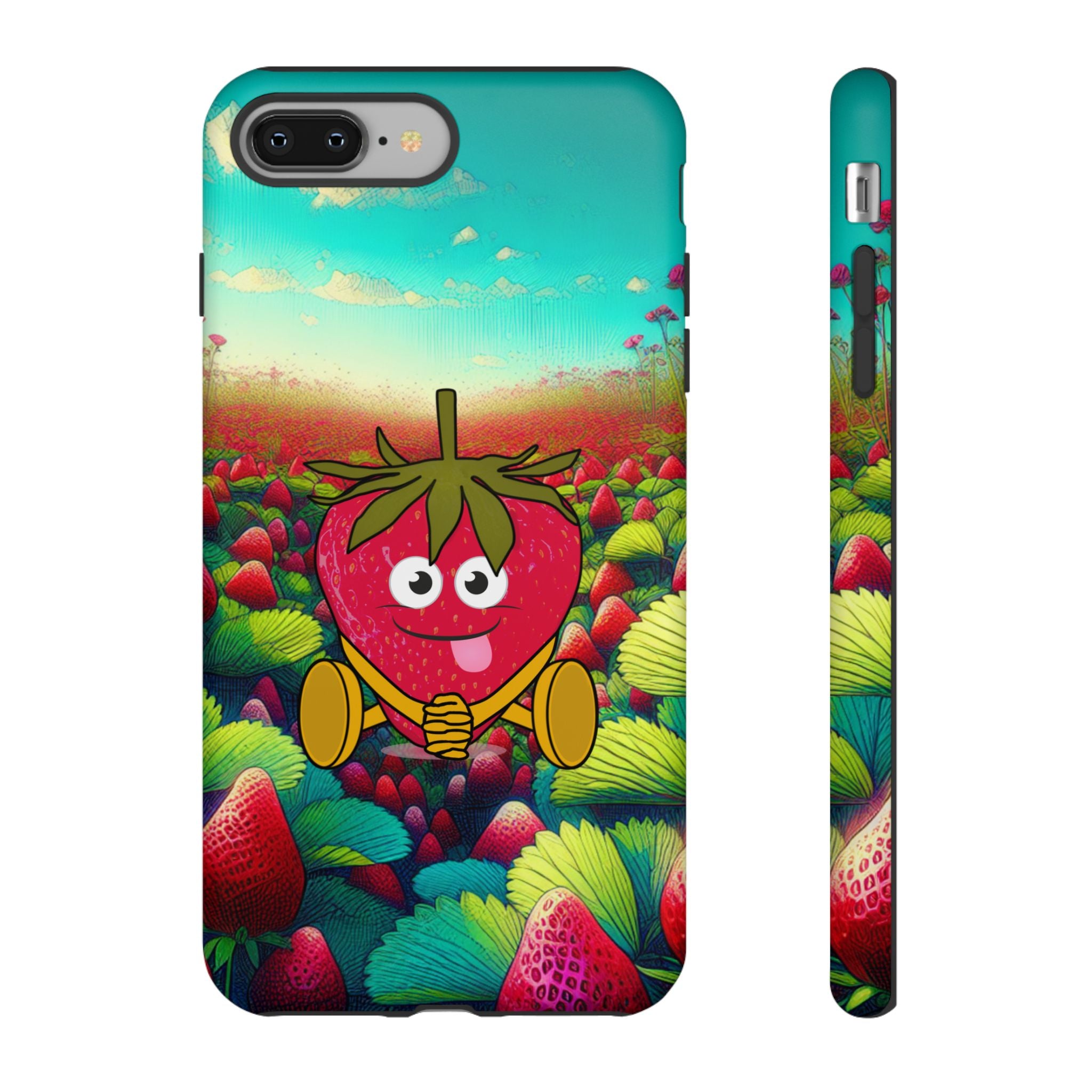 Cute Strawberry in the strawberry fields Tough Cases