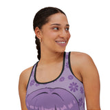 Otaku Blossom Women's Tank Top - Anime Flower Sleeveless Shirt - Japanese Cherry Blossom Tee - Kawaii Graphic Camisole