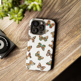 Butterflies Tough Cases, Phone Case, Protective Cover, Butterfly Pattern, Gift for Her, Unique Phone Accessory