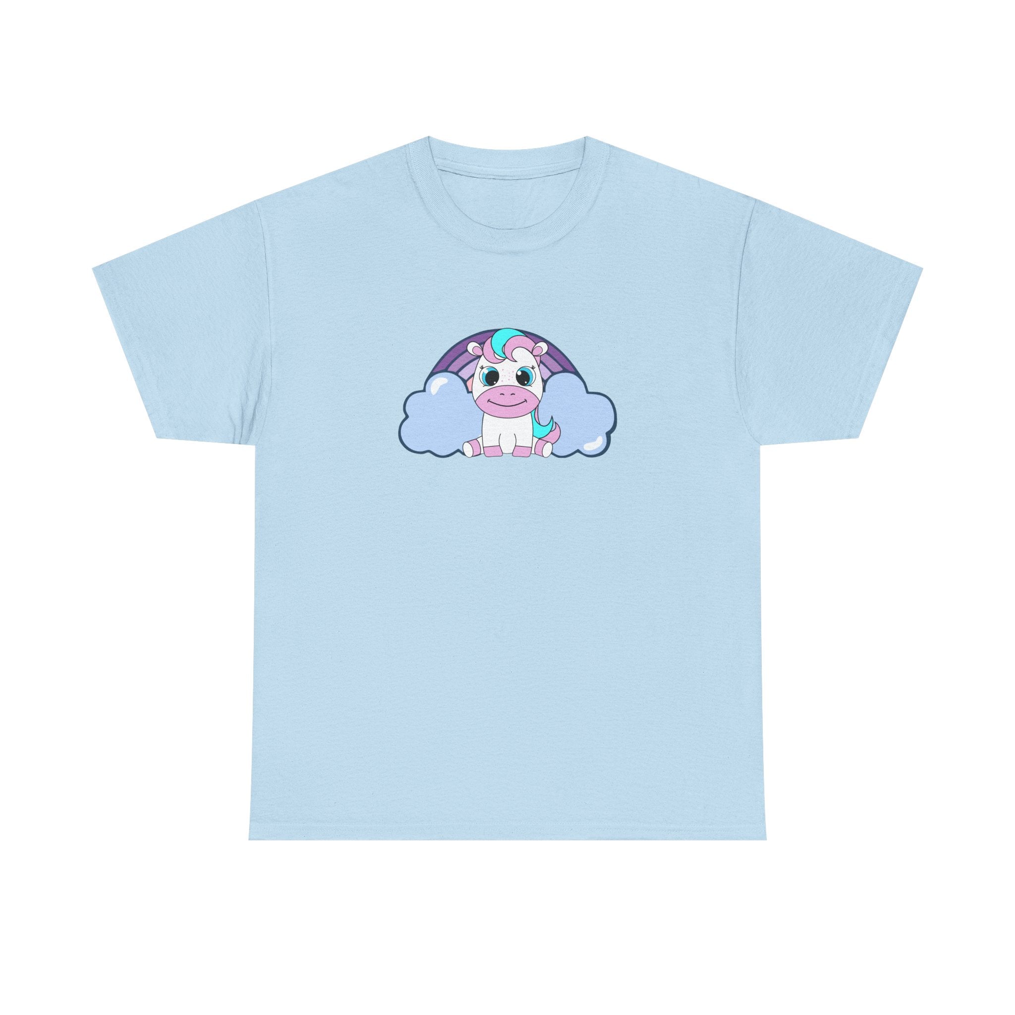 Kawaii Pony T-Shirt - Cute Horse Graphic Tee, Animal Lover Gift - Pastel Colors Shirt