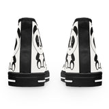 Kawaii Pandas High Tops, Cute Panda Shoes, Women's Fashion Sneakers, Animal Lover Gift, Fun Panda Design Footwear