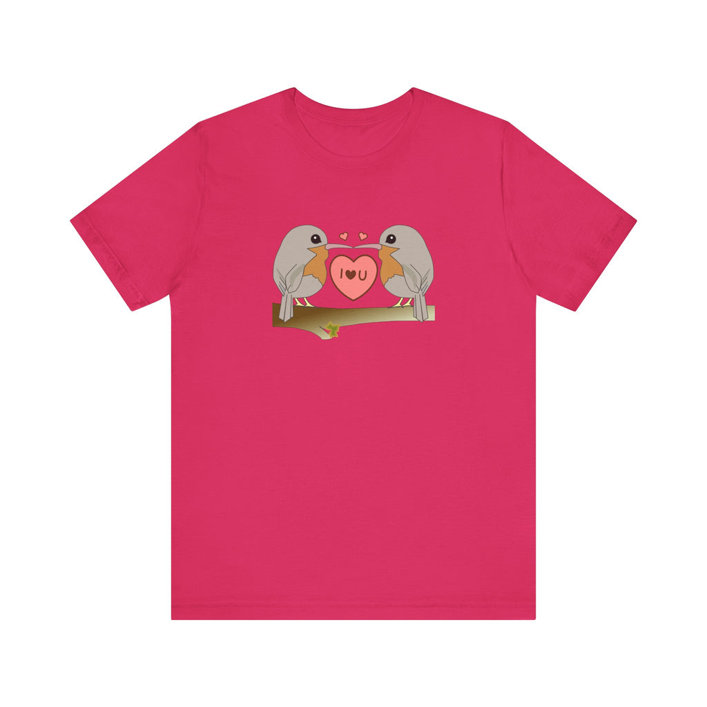 Robins in love Unisex Jersey Short Sleeve Tee