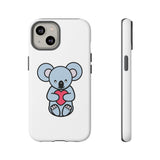 White Cute Coala Tough Cases