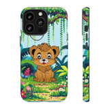 Cute Lion in the Jungle Tough Cases