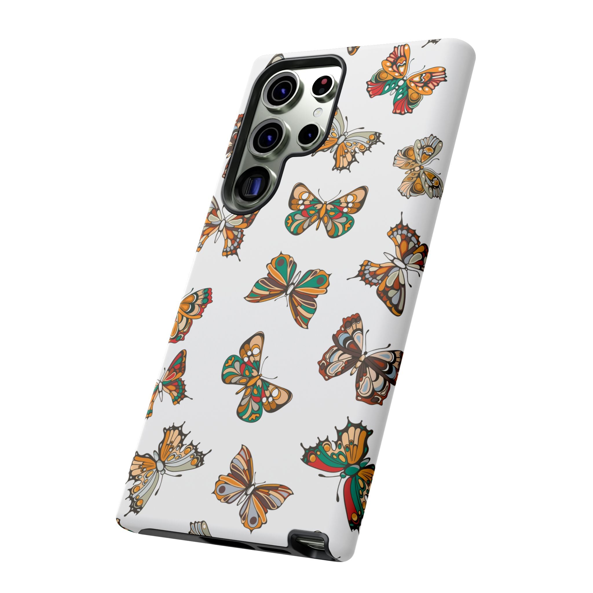 Butterflies Tough Cases, Phone Case, Protective Cover, Butterfly Pattern, Gift for Her, Unique Phone Accessory