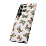 Butterflies Tough Cases, Phone Case, Protective Cover, Butterfly Pattern, Gift for Her, Unique Phone Accessory