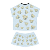 Bear Garden Women's Pajama Set, Cute Bear Print Shorts and Top, Cozy Sleepwear, Matching PJ Set, Woodland Animal Design