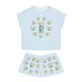 Bear Garden Women's Pajama Set, Cute Bear Print Shorts and Top, Cozy Sleepwear, Matching PJ Set, Woodland Animal Design