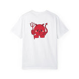 Kawaii Devil Shirt, Cute Demon Garment-Dyed T-shirt, Pastel Grunge Top, Harajuku Inspired Clothing