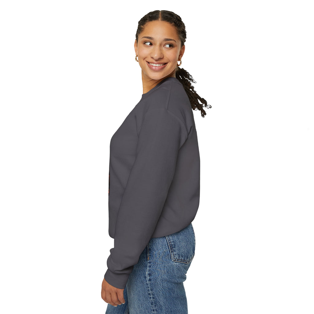 Halloween Doll With a Mix of Scary and Sweet Unisex Heavy Blend™ Crewneck Sweatshirt
